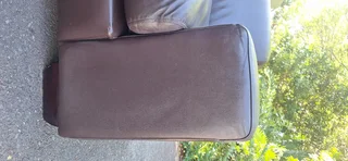 260cm CORICRAFT TEDDY Leather Couch 3 Seater Milano Dark Brown color