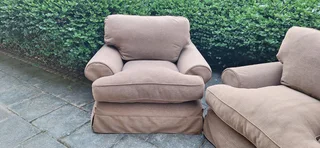 120cm CORICRAFT Slip Cover Santorini Range Two Big Single Seater armchairs Couches R3600ea Aswan bro