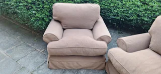 120cm CORICRAFT Slip Cover Santorini Range Two Big Single Seater armchairs Couches R3600ea Aswan bro