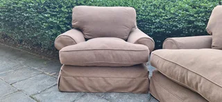 120cm CORICRAFT Slip Cover Santorini Range Two Big Single Seater armchairs Couches R3600ea Aswan bro