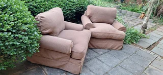 120cm CORICRAFT Slip Cover Santorini Range Two Big Single Seater armchairs Couches R3600ea Aswan bro