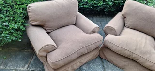 120cm CORICRAFT Slip Cover Santorini Range Two Big Single Seater armchairs Couches R3600ea Aswan bro