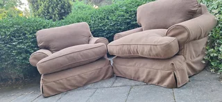 120cm CORICRAFT Slip Cover Santorini Range Two Big Single Seater armchairs Couches R3600ea Aswan bro