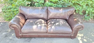 230cm Coricraft Leather Very Heavy seater Afrique Range in Milano Dark Brown color