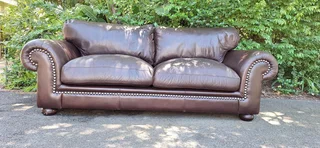 230cm Coricraft Leather Very Heavy seater Afrique Range in Milano Dark Brown color