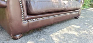230cm Coricraft Leather Very Heavy seater Afrique Range in Milano Dark Brown color