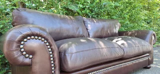 230cm Coricraft Leather Very Heavy seater Afrique Range in Milano Dark Brown color