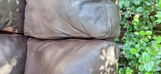 230cm Coricraft Leather Very Heavy seater Afrique Range in Milano Dark Brown color