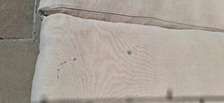 MASSIVE Modern BESPOKE WEYLANDTS Patio Daybed Couch Natural Woven Banana Leaf Couch Lounger and Coff