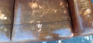 Genuine Leather Couch 3 Seater  Zambezi Tan Brown colour 210cm