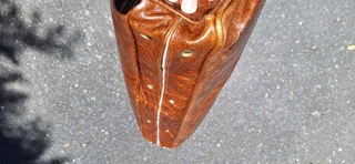 LIKE NEW Leather Couch Colonial Styled Stunning Butterscotch Tan Brown Colour 208cm