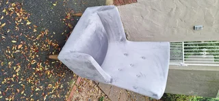 Eva 70cm Classic Velvet Material Modern Styled Wingback 1 seater Chair Steel Grey colour