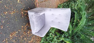 Eva 70cm Classic Velvet Material Modern Styled Wingback 1 seater Chair Steel Grey colour