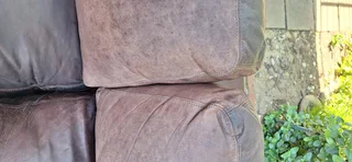 230cm CORICRAFT Leather 3 seater Couch Chobe Hazelnut Brown colour