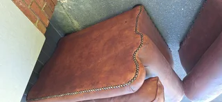 Two Large 1 Seater KUDU Leather Arm Chairs Sabi Kamili Range Couches 123cm R5500 each