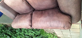230cm Coricraft 2 to 3 seater Leather Couch Afrique Range Zambezi Brown colour