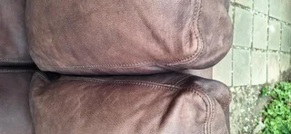 230cm Coricraft 2 to 3 seater Leather Couch Afrique Range Zambezi Brown colour