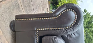 Kloppers Leather Couch Large 2 Seater in Milano Dark Brown 186cm