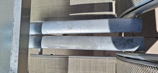 Aluminum Patio Set Rectangular Table Eight Chairs Outdoor Garden Patio Set