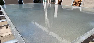 Aluminum Patio Set Rectangular Table Eight Chairs Outdoor Garden Patio Set