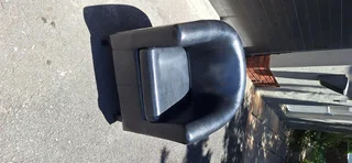 Pleather Milano Black Tub Chair