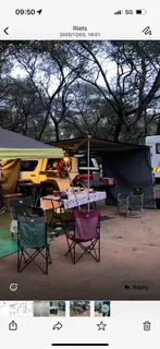 Alu-Cab 270 Degrees awning with Sides and additional brackets