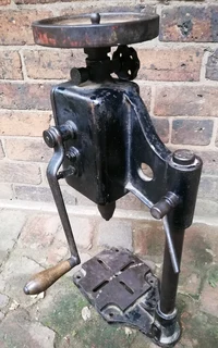 Vintage Hand Crank Drill Press Tool