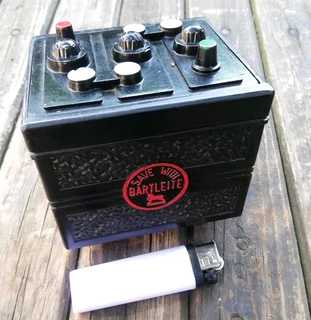 Vintage Bartleite Battery Money Box (Price Includes Postage)