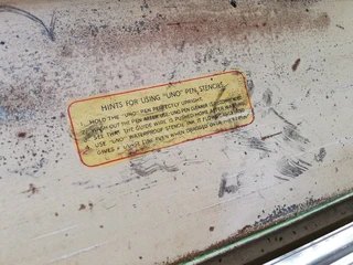 Vintage Uno Stencil Tin (Price Includes Postage)