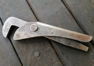 Vintage Footprint Pipe Wrench (Price Includes Postage)
