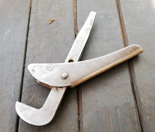 Vintage Footprint Pipe Wrench (Price Includes Postage)