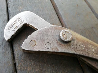 Vintage Footprint Pipe Wrench (Price Includes Postage)