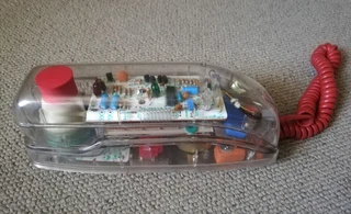 80s 90s Clear Telephone (Price Includes Postage)