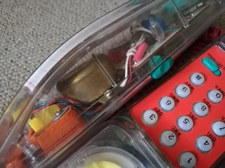 80s 90s Clear Telephone (Price Includes Postage)