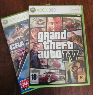 Xbox 360 Grand Theft Auto 4 Live and Crackdown (Price Includes Postage)