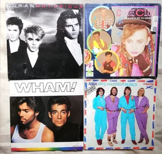 1980s LPs Records Wham Duran Duran and Culture Club (Price Includes Postage)