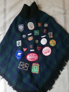 Vintage Boy Scouts Patches Camp Blanket (Price Includes Postage)