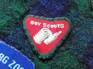 Vintage Boy Scouts Patches Camp Blanket (Price Includes Postage)