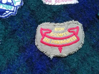 Vintage Boy Scouts Patches Camp Blanket (Price Includes Postage)