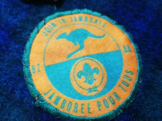 Vintage Boy Scouts Patches Camp Blanket (Price Includes Postage)