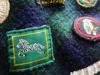 Vintage Boy Scouts Patches Camp Blanket (Price Includes Postage)