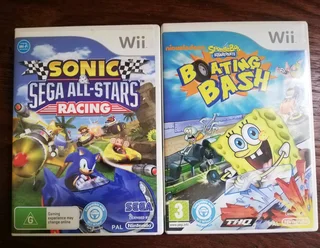 Wii Sonic and SpongeBob Games (Price Includes Postage)