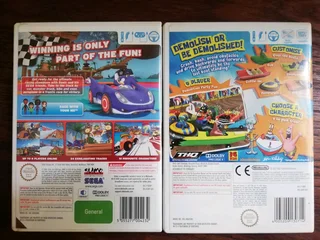 Wii Sonic and SpongeBob Games (Price Includes Postage)