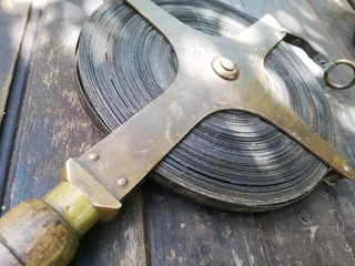 Antique Surveyors Measuring Tape Tool (Price Includes Postage)