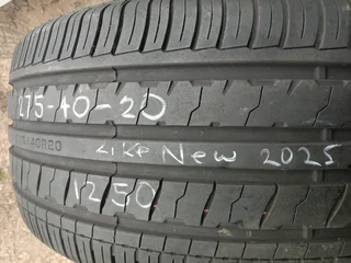 275/40/20tyres like new &#43;r flat