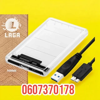 Hard Drive Enclosure Transparent 2.5" Hard Drive Enclosure SATA USB 3.0 (Brand New)