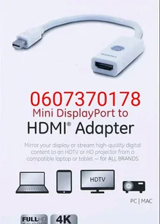 Thunderbolt Mini Display to HDMI Adapter (Brand New)