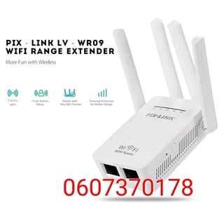 Wireless Wi-Fi Range Extender/Repeater 4 Antenna - Pix Link (Brand New) ⭐️⭐️⭐️⭐️⭐️