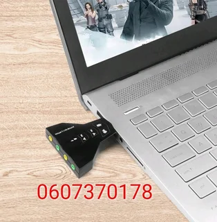 USB Sound Card Adapter for PC and Laptops 4 Ports (Brand New) ⭐️⭐️⭐️⭐️⭐️