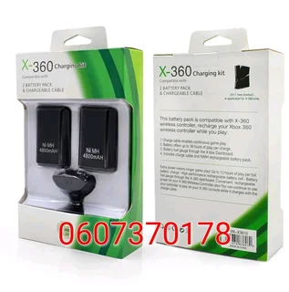 Xbox 360 Controller Dual Battery Pack with Charging Cable (Brand New) ⭐️⭐️⭐️⭐️⭐️